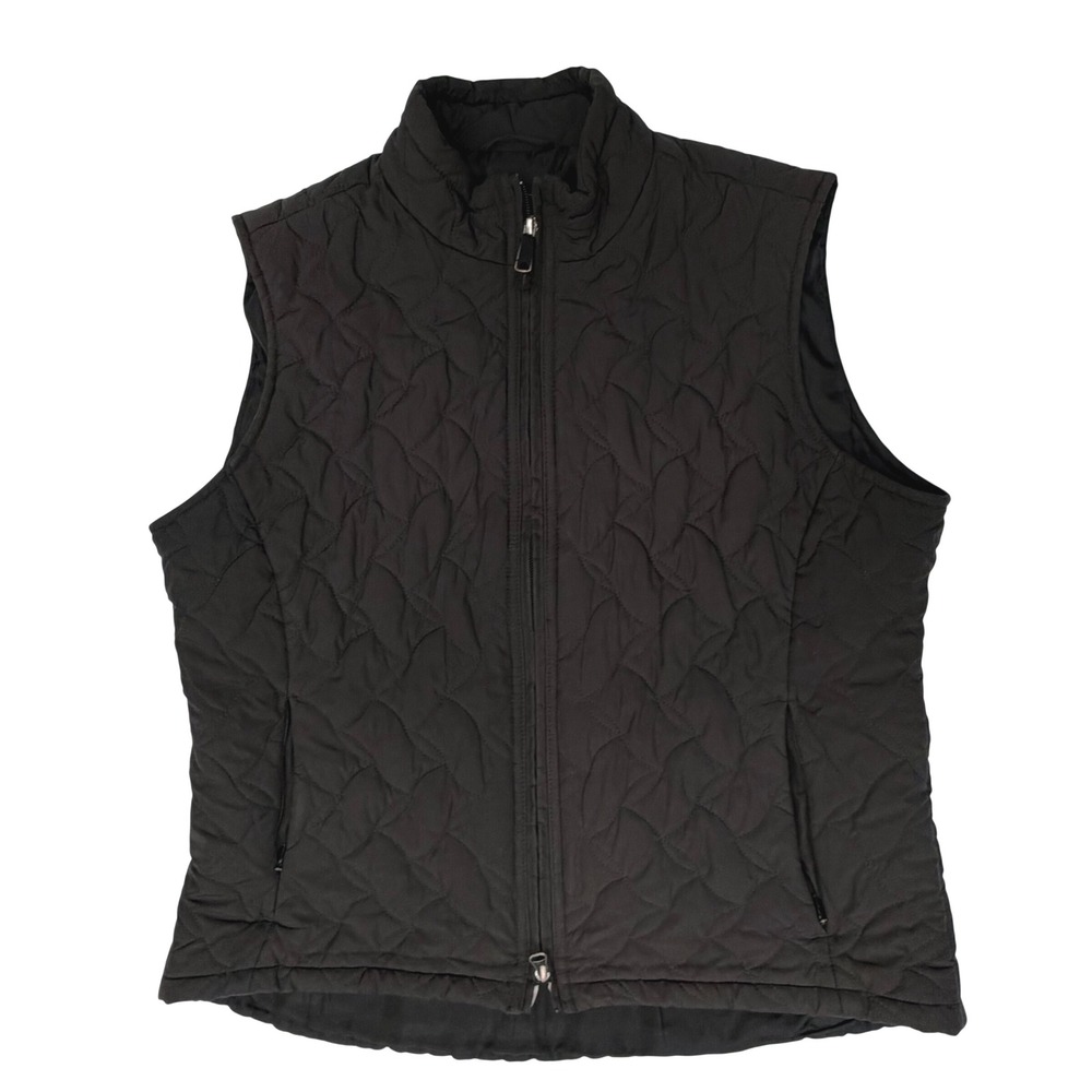 Royal‎ Robbins Womens Black Quilted Full Zip Puffer Vest Outdoor Coat Large L